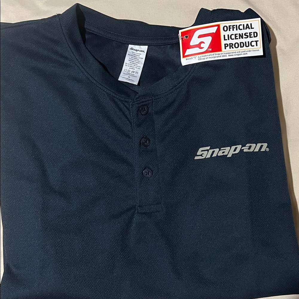 Snap-On Men's Navy Button Down Shirt
